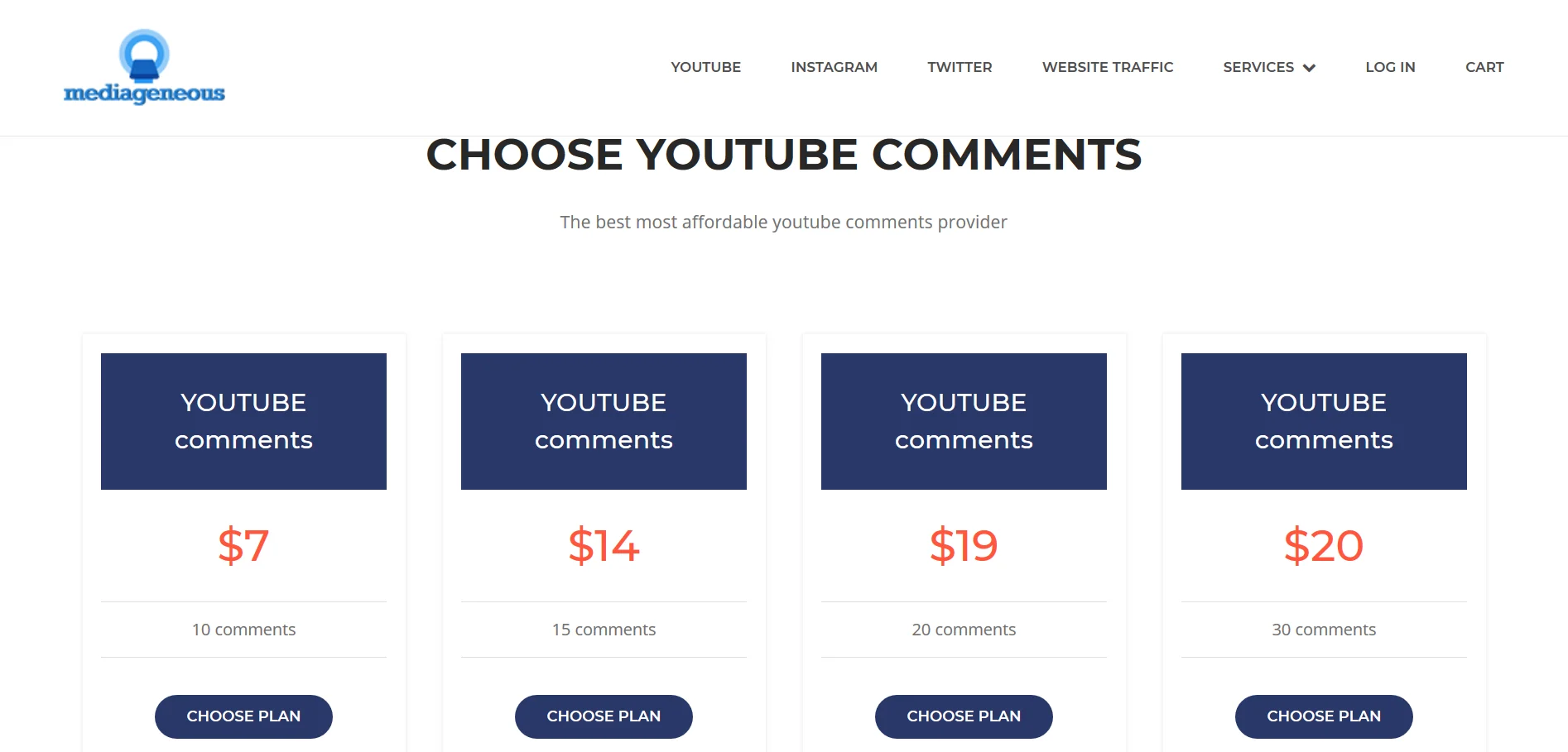 Buy YouTube comments from MediaGeneous the best quality YouTube comments provider