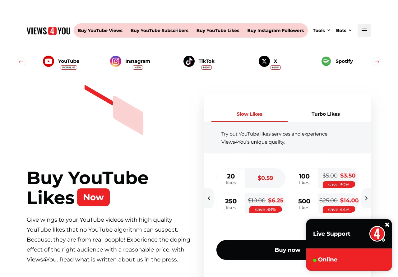 Best Sites to Buy YouTube engagement (Views + Likes + Comments)