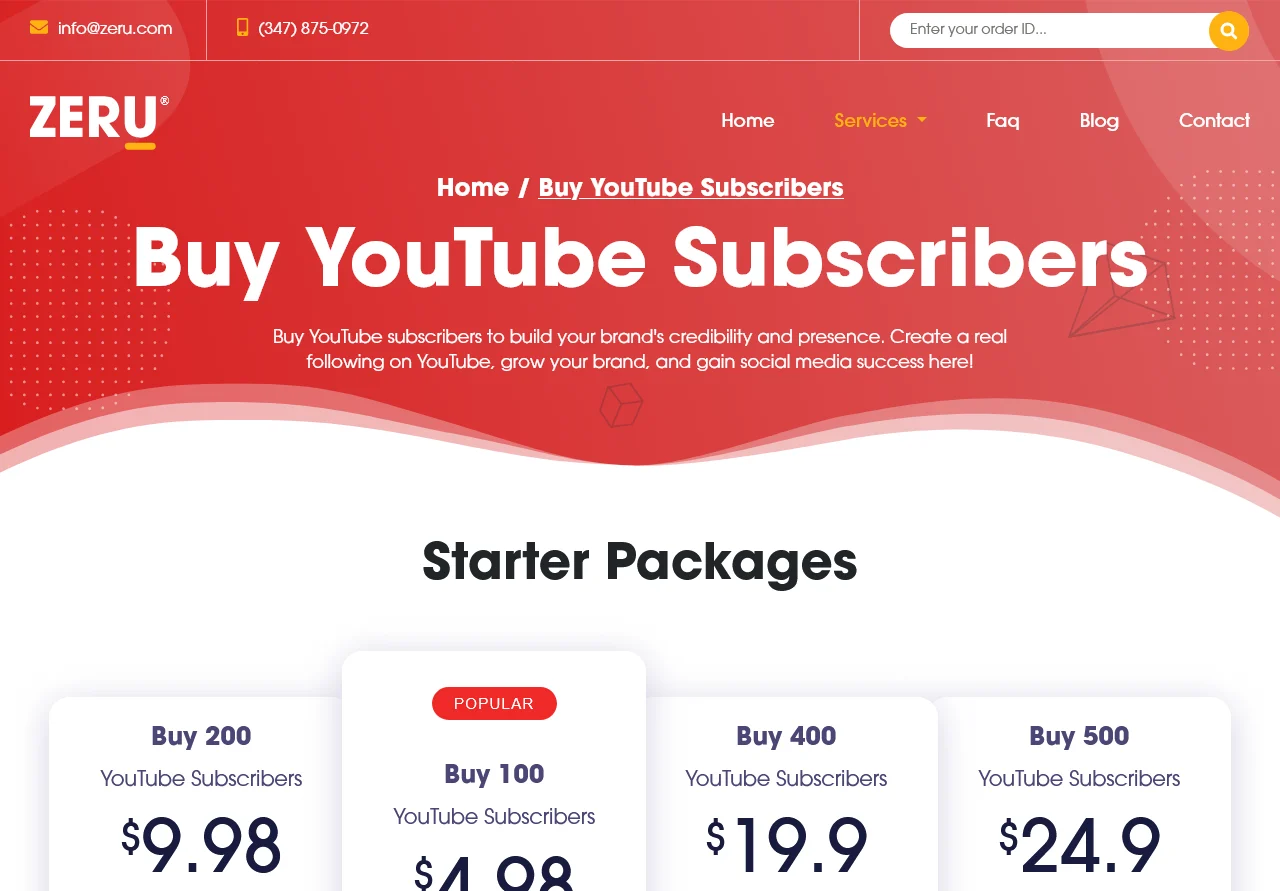 zeru.com youtube subscribers.