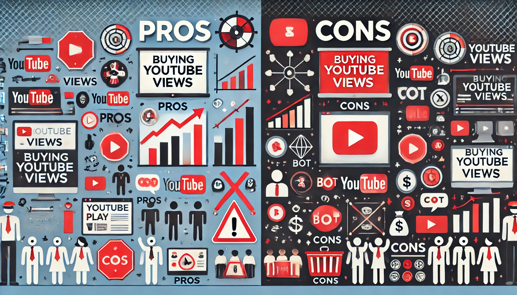 What are the cons of buying YouTube views?