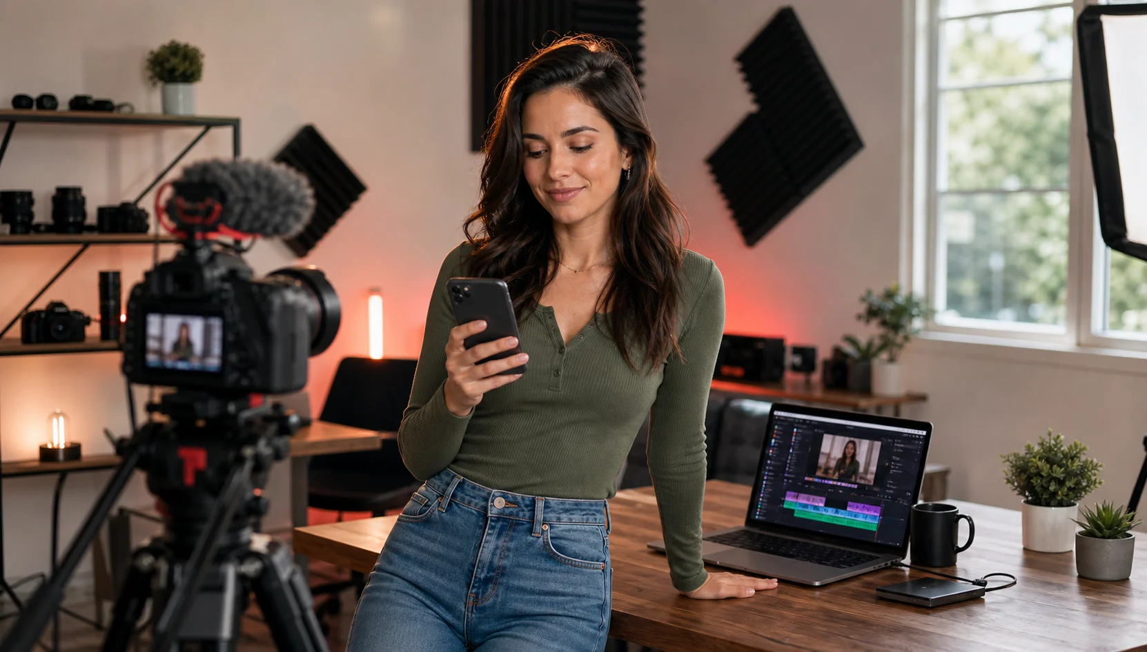 Creator reviewing Twitter X poll votes and social media campaign activity