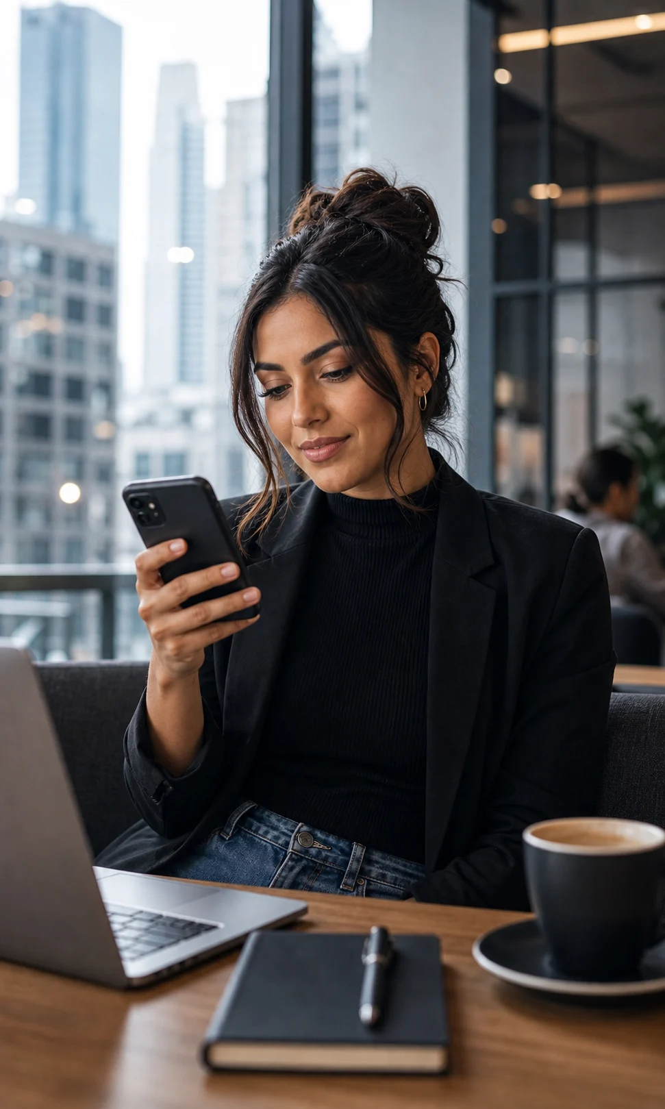 Creator checking Twitter X follower growth on a phone