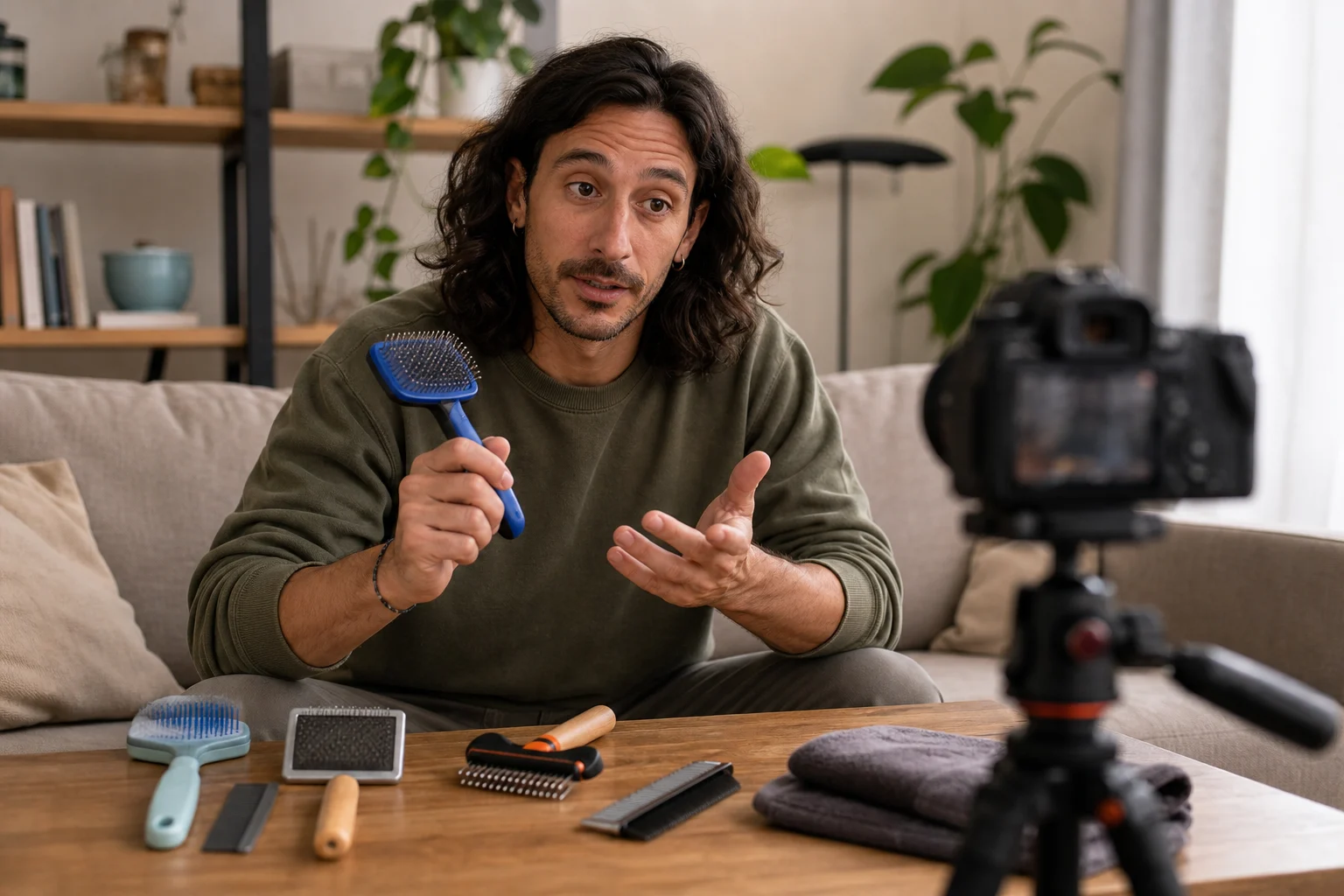 Creator recording Instagram video content for stronger video views