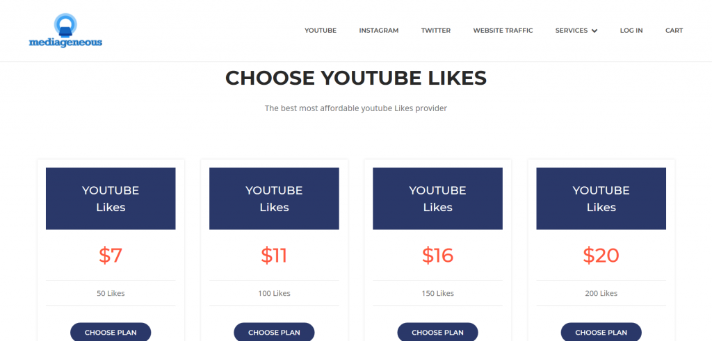 Buy youtube likes. media geneous is the best website to purchase youtube likes.