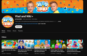 Vlad and Niki YouTube Channel