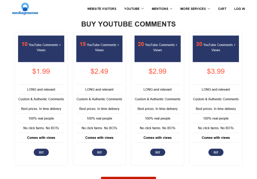 BUY YOUTUBE COMMENTS