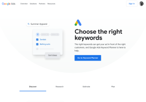 Google Keyword Planner.