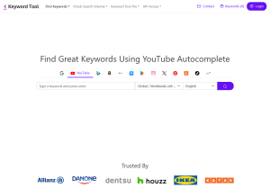 keywordtool.io YouTube.