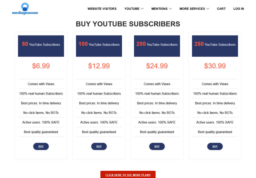 mediageneous.com youtube subscribers.