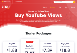 zeru.com youtube views.