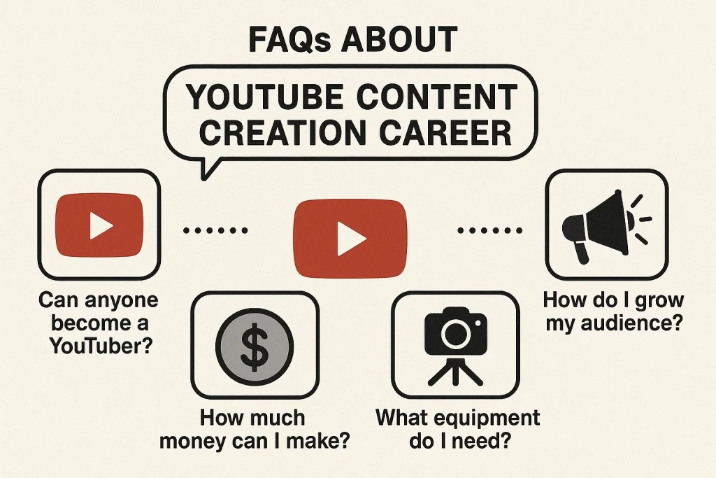 FAQs About YouTube Content Creation Career